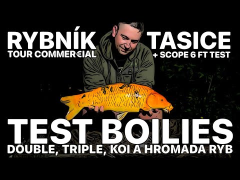 TEST BOILIES AND NASH SCOPE 6 FT - TASICE POND - TOUR COMMERCIAL - BOILIES TACTICS PATENT ON SALE!