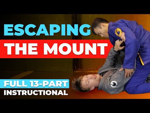 Escaping The Mount: How to Frame, Hip Escape, and More (Full BJJ Instructional)