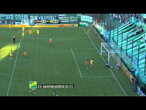Gol de Servio en contra. Banfield 2 Defensa 3.Fecha 2.Torneo Primera División 2014.Fútbol Para Todos