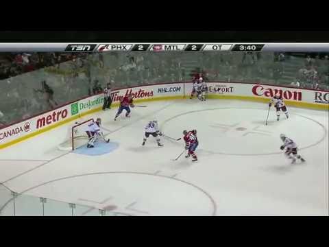 Andrei Kostitsyn awesome diving overtime goal Against Coyotes - NHL TSN Feed