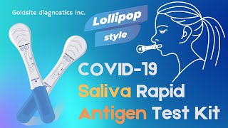 How to do a Saliva Covid Test with Lollipop Antigen Test Kit Instruction Video