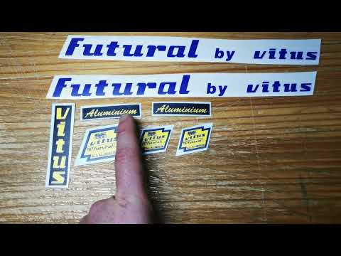 Autocollant Vinyle Vitus 787 Futural - Jaune, Adhésif Auto-collant, Neuf