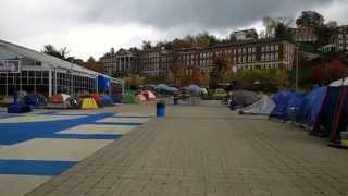 preview picture of video 'WVU fans camp out for Gameday'