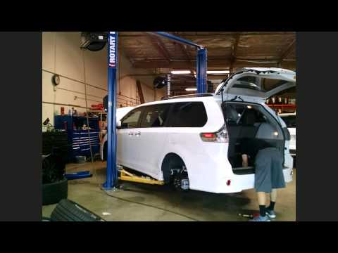 Coilover install Toyota Sienna