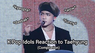 Download lagu K-POP Idols Reaction to Taehyung (Compilation) mp3 Download lagu K-POP Idols Reaction to Taehyung (Compilation) mp3