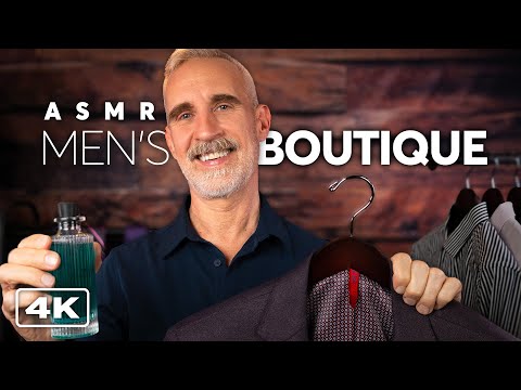Most Relaxing Men's Clothing Store 👔 ASMR Roleplay (4K)