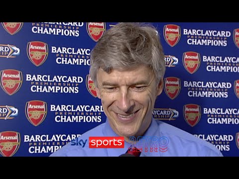 Arsene Wenger after Arsenal won the Premier League at Tottenham