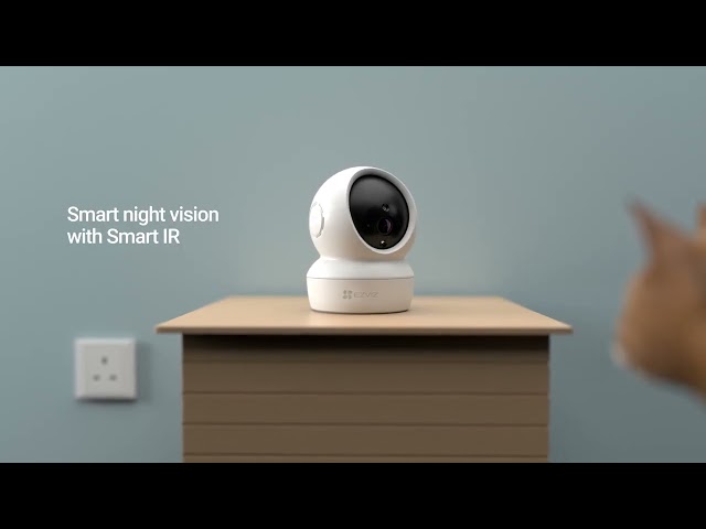 كاميرا مراقبة خارجية H6C برو 2K مع تقنية دمج المسا...