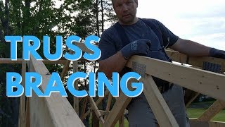 How to Brace Trusses and Posts - Pole Barn Build Series Part 9