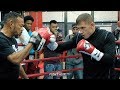 UPSET IN THE MAKING? MATT KOROBOV LANDING POWER HOOKS & COMBINATIONS DURING CHARLO WORKOUT