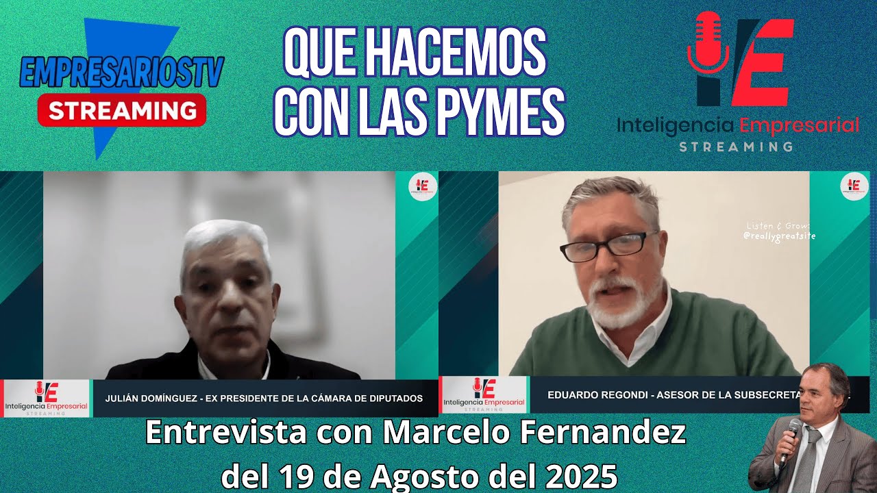 Que hacemos con las #pymes, la #produccion y el #empleo  , Julián Domínguez y Eduardo Regondi.