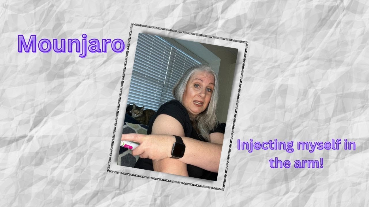 Mounjaro: injecting myself in the arm to see if it increases weight loss.  Video demonstration.