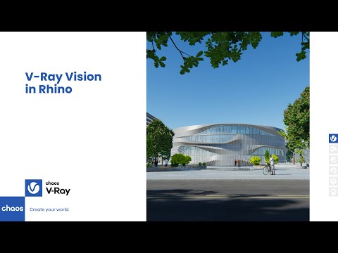 V-Ray 5 for Rhino — Real-time rendering with V-Ray Vision.