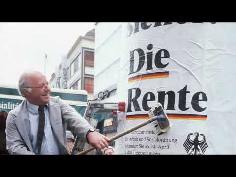 1986 04 XX Norbert Blüm CDU - Die Rente ist sicher - Aufnahme von 1997