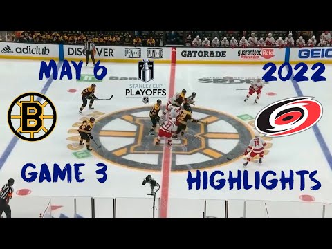 NHL Playoff Highlights 2022 | Boston Bruins vs. Carolina Hurricanes | Match3 #carolina #boston #nhl