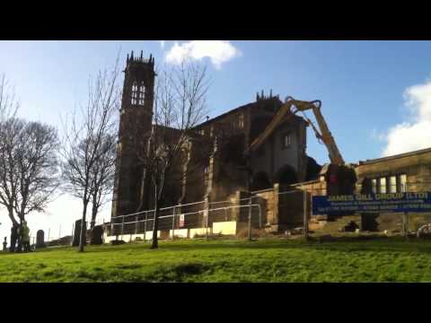 St Peters Church, Stanley, Wakefield. Demolition