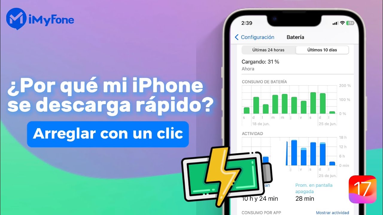 Mi iPhone se descarga rápido