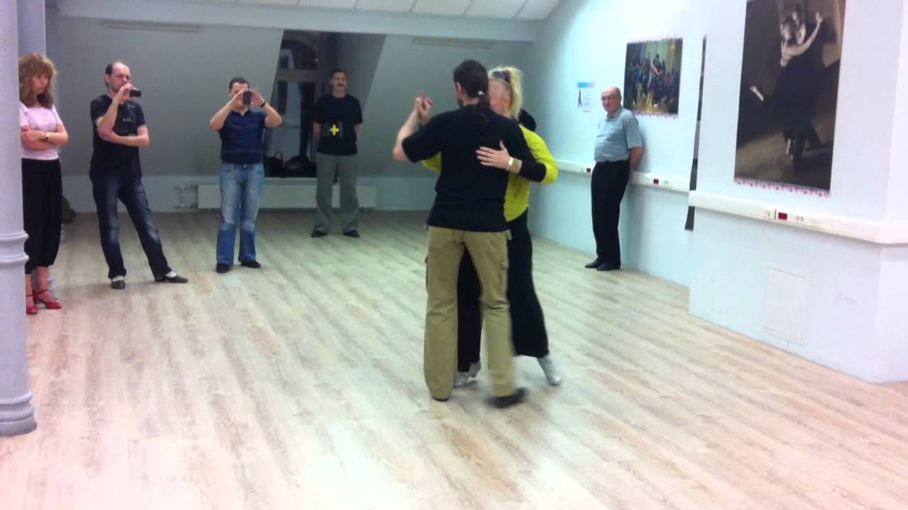 Tango class. Elvira Malishevskaya y Urii Tyrezkii