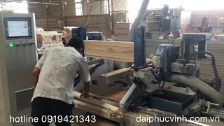 Máy Phay Đánh Mộng Dương Cnc 2 Đầu Tự Động Siêu Tốc | Máy Làm Mộng | Đại Phúc Vinh CNC