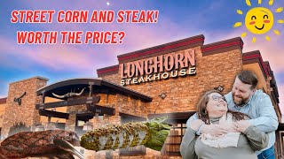 Longhorn Steakhouse Review: Ribeye Steak, Parmesan Chicken & New Mexican Street Corn Taste Test!