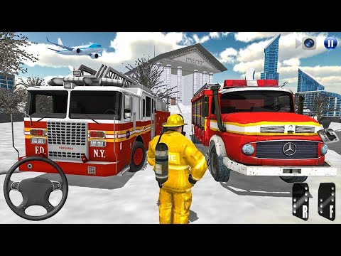 Real Fire Truck Driving Game - Fire Truck Rescue Simulator - Android Gameplay