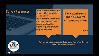 Best Practices for Student Outreach (Tutor.com ft. GEAR UP 4 LA)