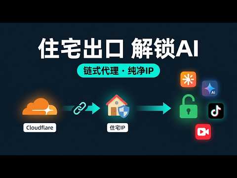edgetunnel 链式代理实战：Cloudflare 免费线路 + 住宅IP，稳定解锁 Claude AI 和社媒
