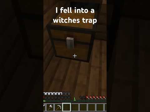 I fell into a witches trap 😱😱😱 #gaming #minecraft #funny #shorts