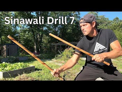 Double Stick Sinawali Challenge Drill 7 - Escrima Stick Fighting!