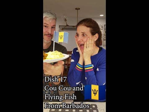 Cou cou and flying fish from Barbados
