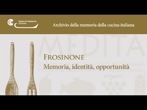 , title : 'Archivio della memoria della cucina italiana - Frosinone'