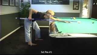V1 Pro Billiard Instruction Perfect Stance & Stroke Video Analysis