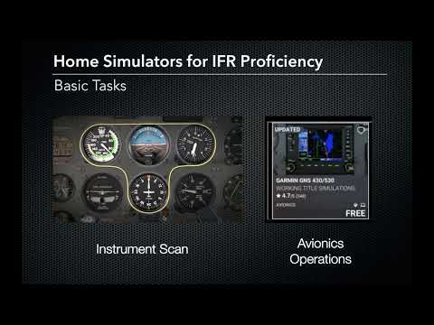Instrument flying - basic tasks to practice in a home flight simulator (webinar video tip)