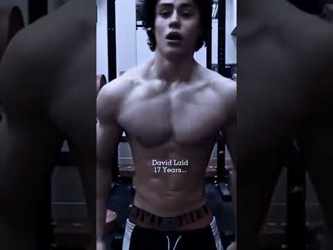 David Laid at 17 Vs Now Transformation #shorts #gymmotivation
