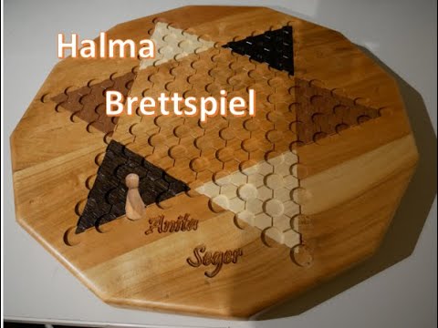 Designer Halma Brettspiel - CNC Fräse
