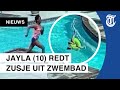 Meisje redt 3-jarig zusje van verdrinkingsdood