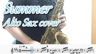 Download lagu Summer/久石譲（アルトサックス演奏/楽譜）Alto Saxophone cover / Sheet music (p:yuk) mp3