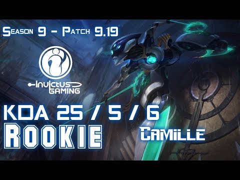 IG Rookie CAMILLE vs QIYANA Mid - Patch 9.19 KR Ranked