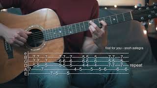 How To Play Fool For You - Snoh Aalegra - Guitar Tabs
