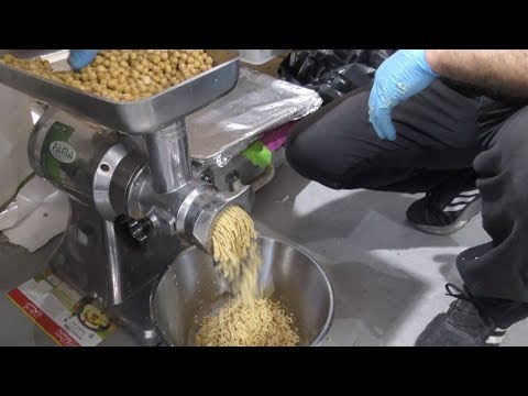 Street Food in Italy. Preparing and Frying Falafel from Syria
