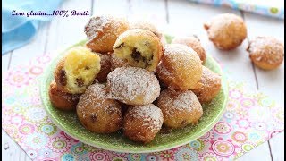 Frittelle soffici con uvetta- Ricetta senza glutine e senza lievitazione