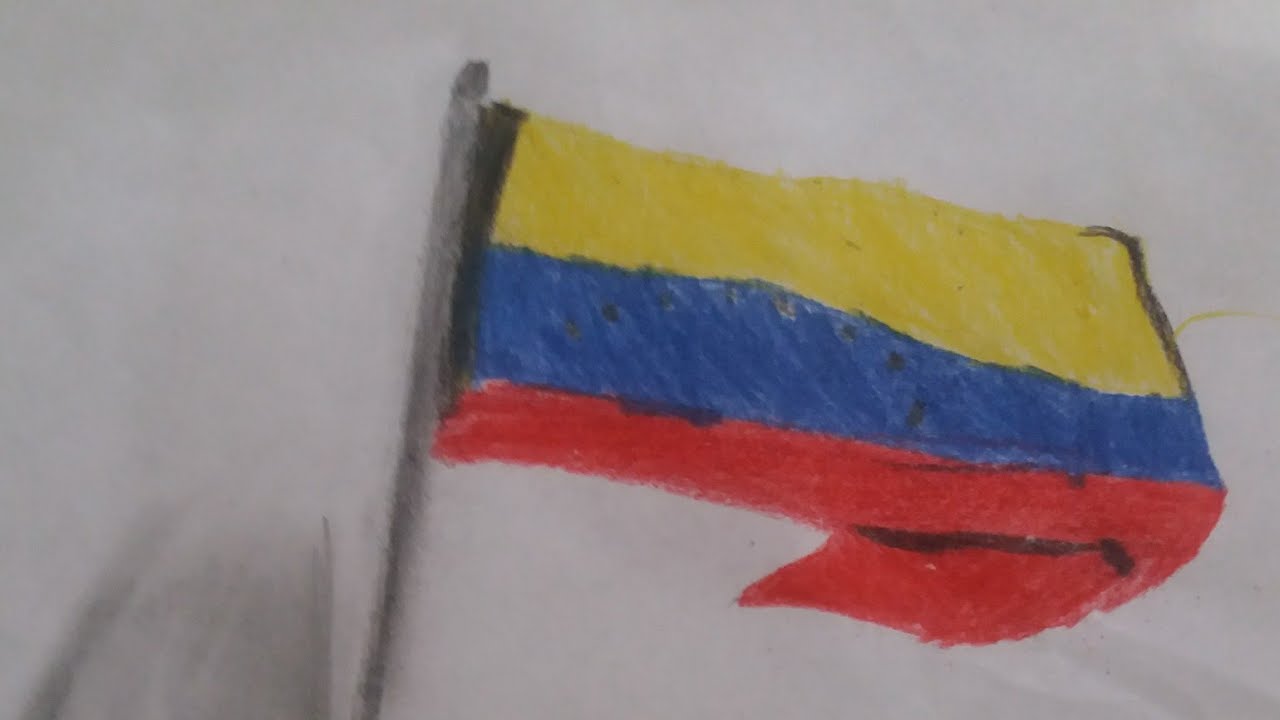 Dibujo La bandera de Venezuela 🇻🇪
