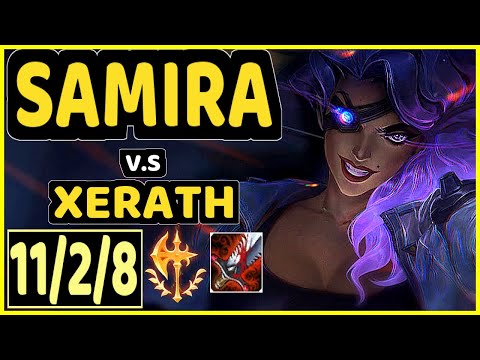 DEáDLY (SAMIRA) vs XERATH - 11/2/8 KDA BOTTOM ADC CHALLENGER GAMEPLAY - EUW