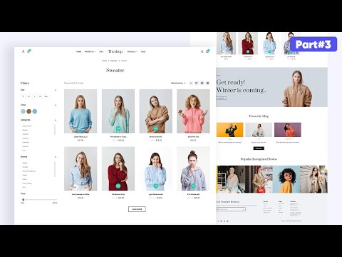 Build Ecommerce Website HTML CSS Javascript from Scratch Full Responsive - Part 03: Category page
