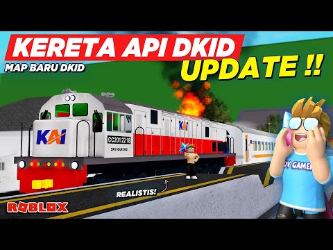 AKHIRNYA DKID UPDATE !! NAIK KERETA API FULL INTERIOR DI MAP BARU DKID - Roblox Indonesia