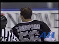 NHL Feb. 4, 1992 Brent Thompson,LA v Steve Thomas,NYI x2 Clips Los Angeles Kings New York Islanders