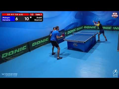 08:00 Maksym Deineha 1-3 Andrii Shamrai West 1 WIN CUP 14.11.2022 | TABLE TENNIS WINCUP