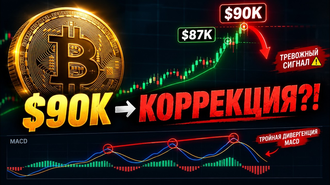 Биткоин СНОВА РАСТЁТ! $90K Всё Ближе - Но Дальше Начнётся КОРРЕКЦИЯ?
