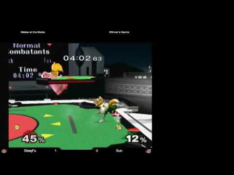 Melee at the MADE 21: ShaqFu (Peach) v Sun (Fox) Winner's Semis
