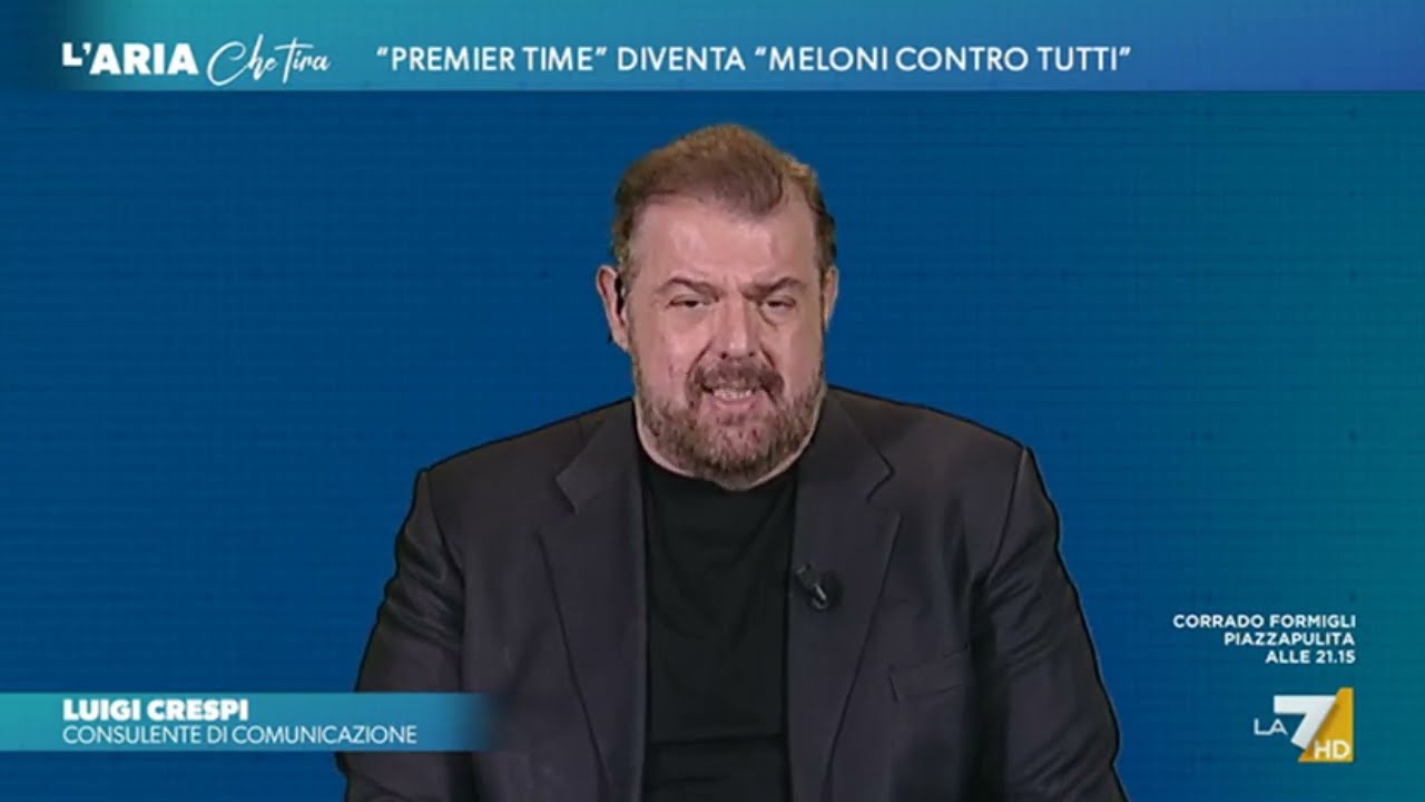 Luigi Crespi ospite a L'Aria Che Tira - 25/01/2024 (Clip 2)